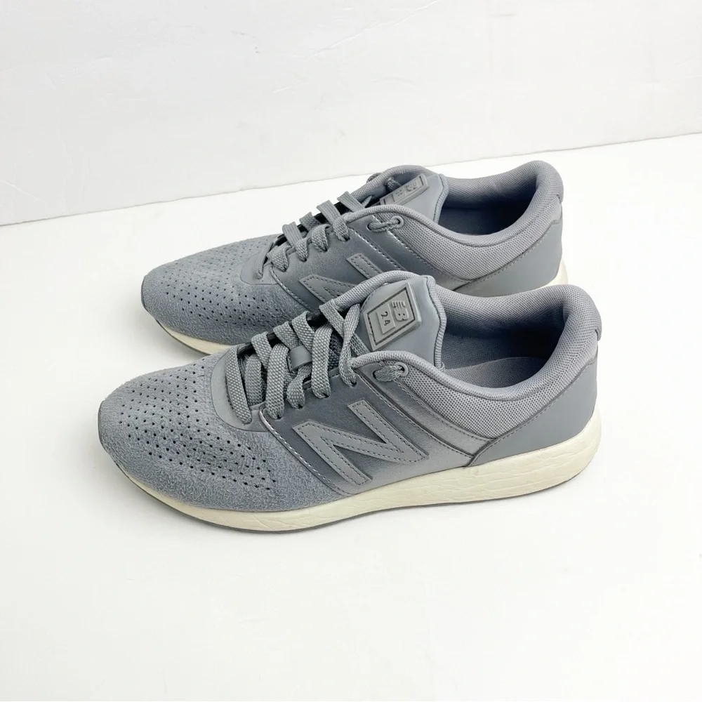 NEW BALANCE Gray Lace Up Running  Tennis Shoes Sneakers Style# WRL24TQ, Size 9